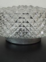 Plafonnier verre en pointes de diamant