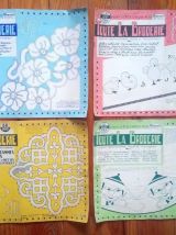 4  numéros "Toute la broderie" Mensuel - Années 60