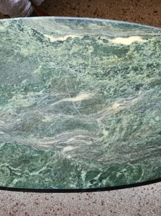 Table basse marbre vert des Alpes