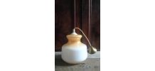 Suspension en opaline vintage 