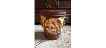 Cache pot en plastique - vintage 