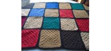 Plaid crocheté