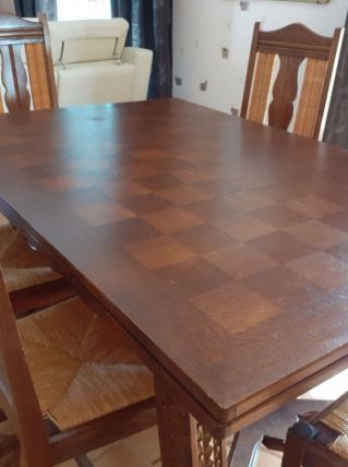 TABLE BASQUE + 6 CHAISES
