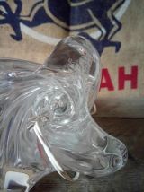 Jolie pied de lampe en cristal de sèvres (France) Années 50