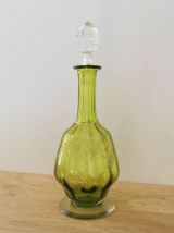 Set de 5 boites vintage provenance Asie et 1 Flacon vert