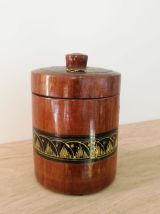 Set de 5 boites vintage provenance Asie et 1 Flacon vert