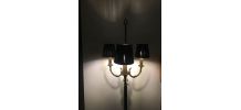 Lampadaire bronze et laiton 1960/1970