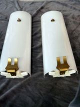 2 Appliques NEON FLUOTECHNIC PARIS Années 90 Sconce Wal
