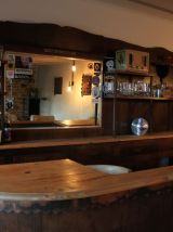 Comptoir bar art déco palissandre meuble de métier 1940