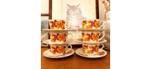Tasses à café 1970 porcelaine Bavaria