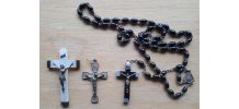 Chapelet de prière et 2 croix 