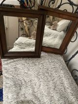 Paire Miroirs anciens bois massif