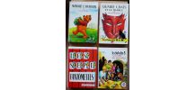 Lot de 4 livres bibliothèque Rose