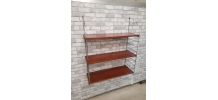 grande etagere style string chrome  solide , 1970 a 80   ,,,
