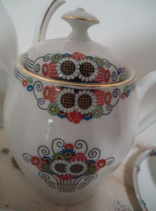 Service à café en porcelaine