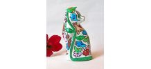 Chat papier mâché pièce unique signée 