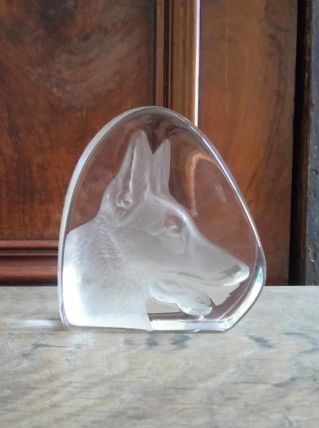 Presse papier en cristal d'Arques 