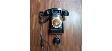 Lampe vintage téléphone mural en bakélite