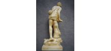 Statuette de A. Santini en résine de marbre