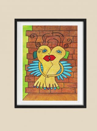 Affiche poster pour décoration murale Amour amoureux.
