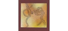 Peinture murale pièce unique, art abstrait, technique mixte 