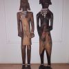 Couple de statue en bois