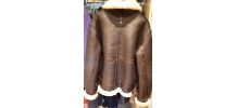 Blouson d'aviateur cuir et mouton
