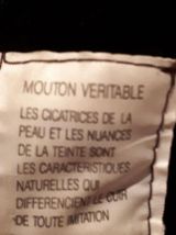 Blouson d'aviateur cuir et mouton