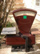 Balance de commerçant ancienne bakelite avec réglages Testut