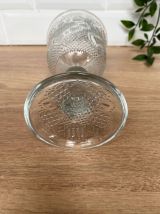 Calice en verre moulé