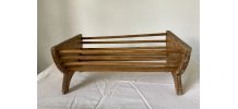 Lit poupée ancien en bois