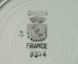 vase de nuit ancien en céramique de Digoin Sarreguemines 933