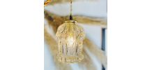 Lampe baladeuse / suspension globe pressé transparent - Circ