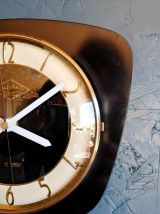 Horloge vintage, pendule murale "Lutetia Noire"