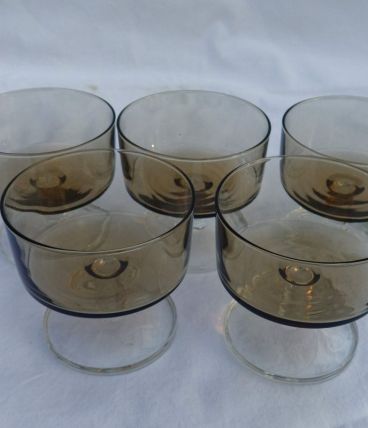 Lot 5 coupes luminarc vintage