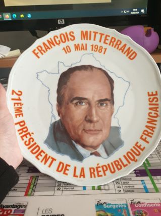 Assiette Francois mitterand 
