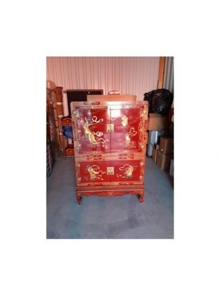 Meuble équipé pour télé 4 Ptes pièce très ancienne  origine 