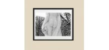 Photographie statut femme nue neige hiver.