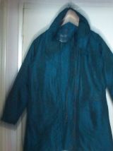 Manteau J.RiU - style anorak long-vert foncé avec reflet-Tai