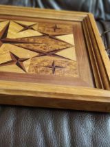 Plateau artisanal en marqueterie