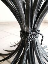 Table basse en verre (de style Coco Chanel)