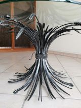 Table basse en verre (de style Coco Chanel)