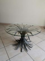 Table basse en verre (de style Coco Chanel)