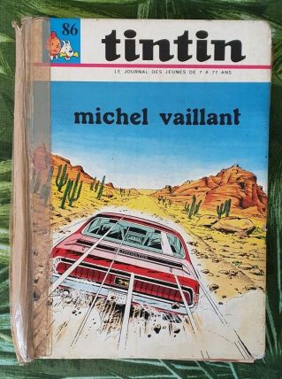 BD ALBUM JOURNAL DE TINTIN N°86 MICHEL VAILLANT DARGAUD 1970