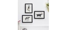 Chimères - gravure lithographie - lot de 3