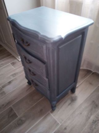 Chiffonnier ancien en bois 4 tiroirs