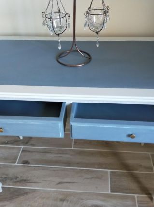 Bureau bois ancien 2 tiroirs