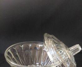 Sucrier en verre vintage
