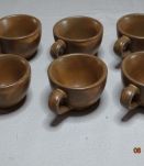 Petits verres à liqueur, eau de vie anciens tasses poterie M