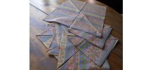 9 serviettes de table
